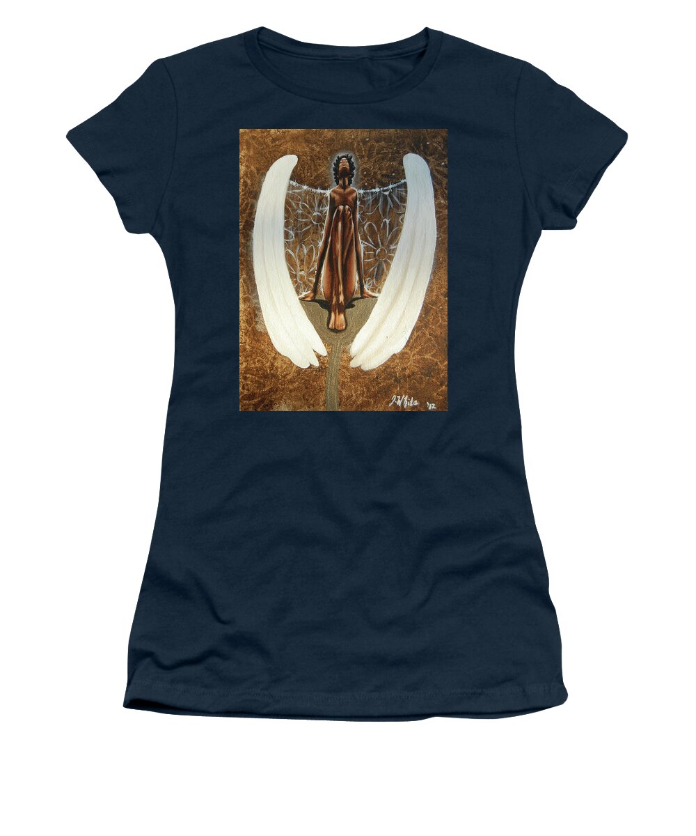 Angel Women's T-Shirt featuring the painting My spring angel by Jerome White