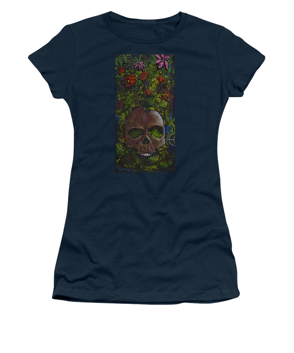 Social Commentary Women's T-Shirt featuring the painting Natural Order A Declaration of Victory and Peace by Rod B Rainey