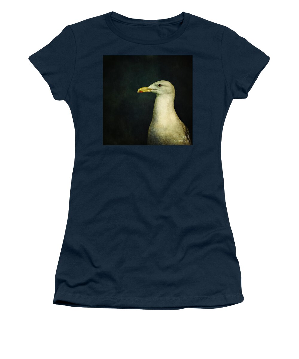 Seagull Women's T-Shirt featuring the photograph Naujaq by Priska Wettstein