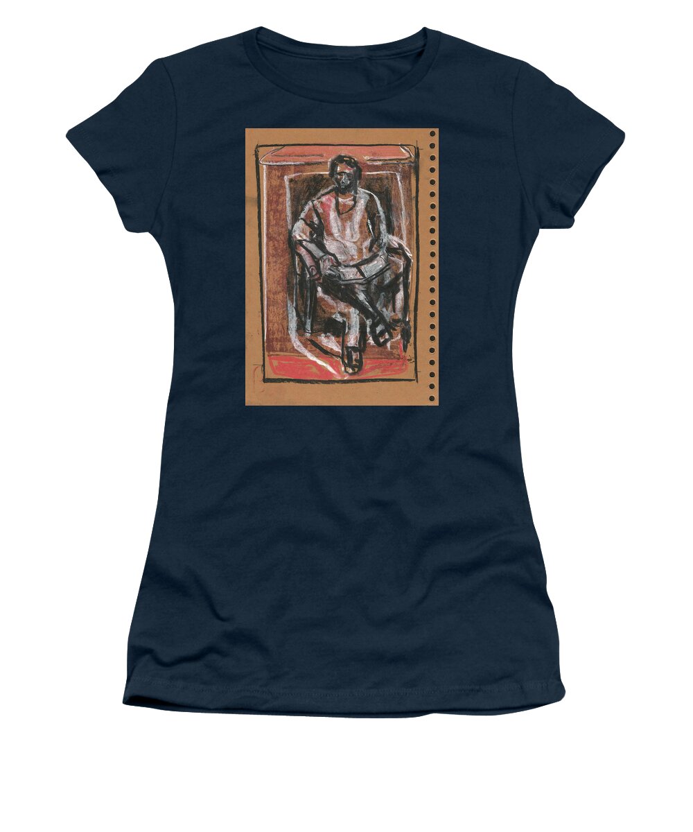 Sketch Women's T-Shirt featuring the drawing Nb1 P16 by Edgeworth Johnstone