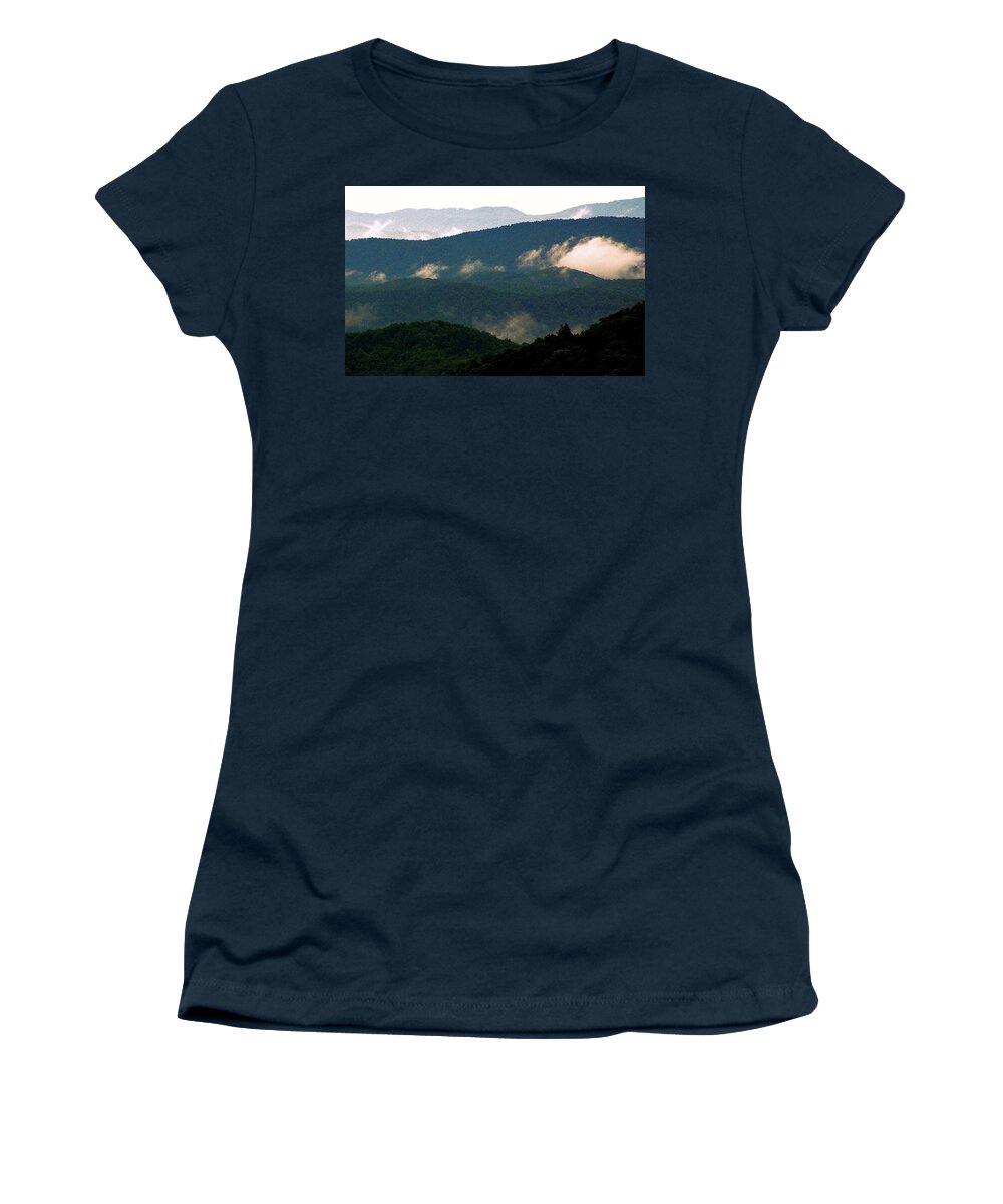 Mountain Landscape Women's T-Shirt featuring the photograph New Day Coming by Allen Nice-Webb