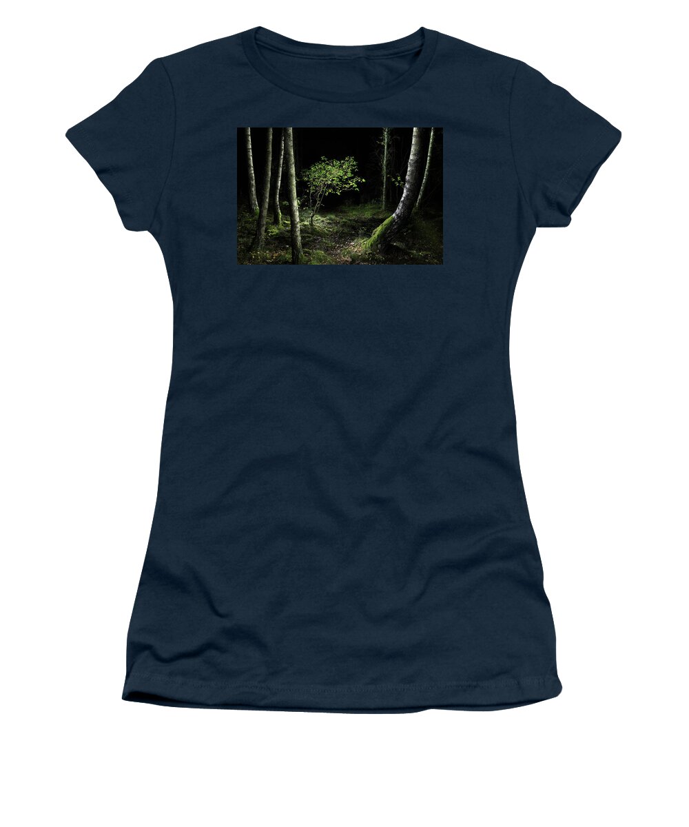 Autumn Women's T-Shirt featuring the photograph New growth - Birch sapling by Dirk Ercken