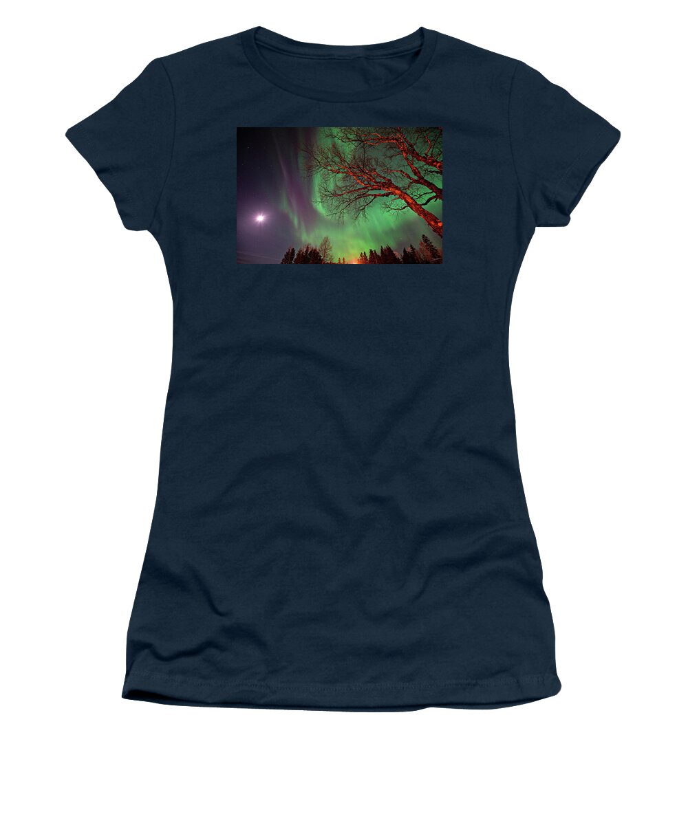 Colors Women's T-Shirt featuring the photograph Spirits of the Night #2 by Doug Gibbons