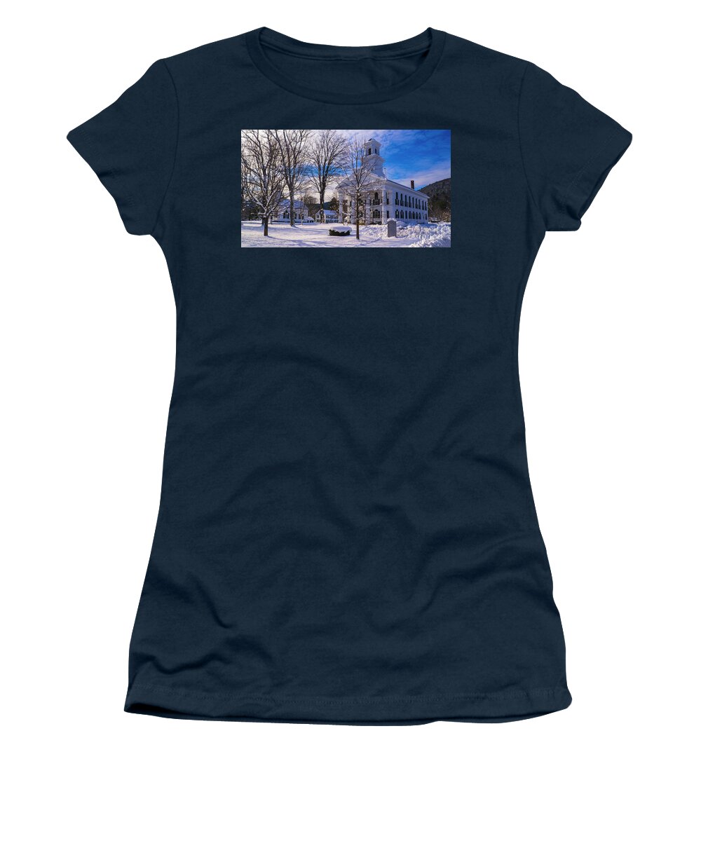 Vermont Women's T-Shirt featuring the photograph Newfane Vermont. by Scenic Vermont Photography