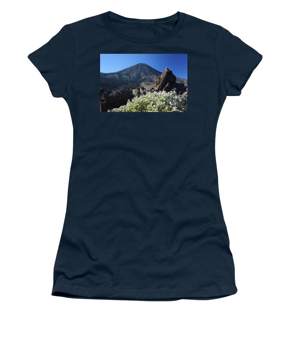 Tongariro Women's T-Shirt featuring the photograph Ngauruhoe by Ivan Franklin