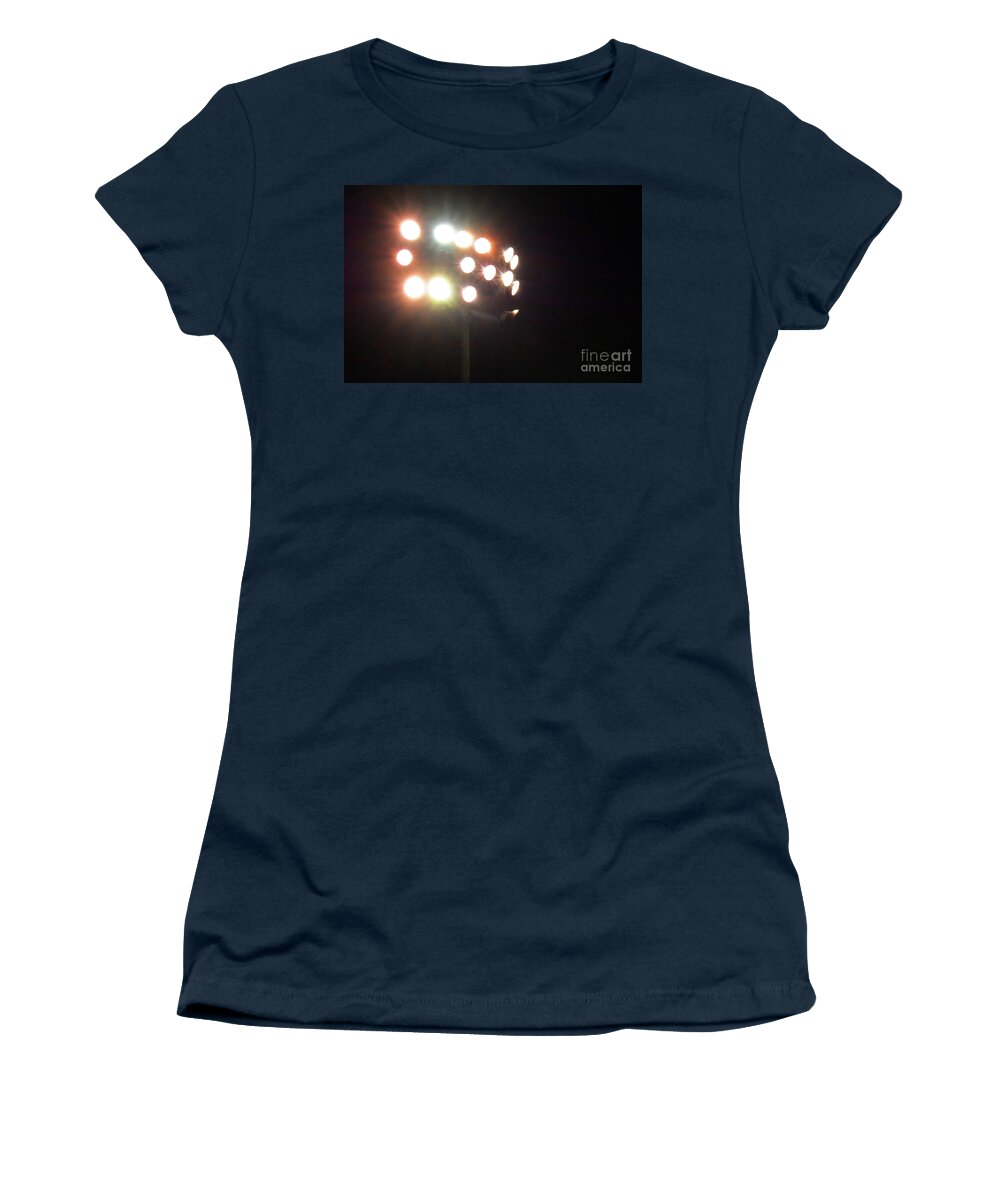 Lights Women's T-Shirt featuring the photograph Night Lights by Dan Holm
