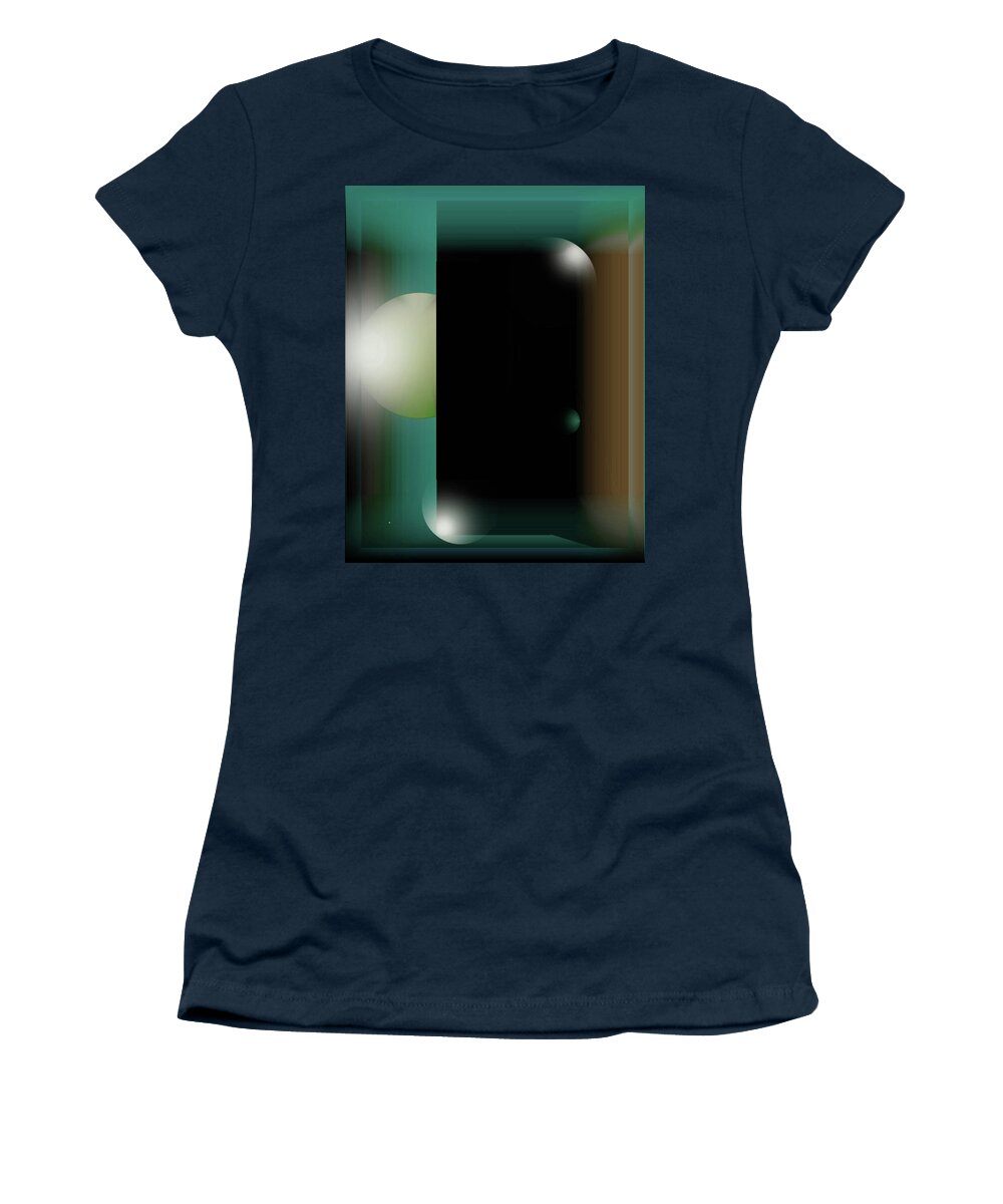 Abstract Women's T-Shirt featuring the digital art No by John Krakora