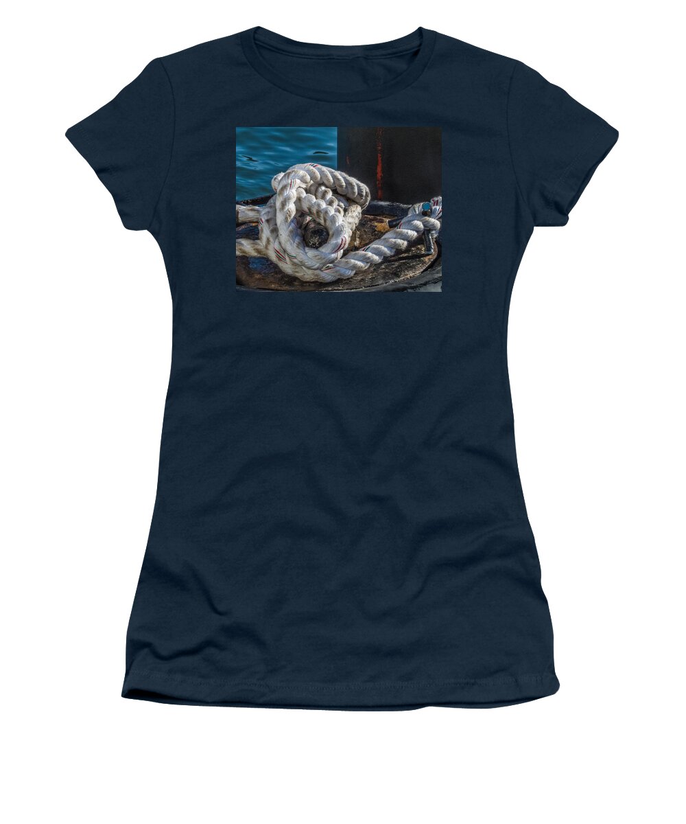 Rope Women's T-Shirt featuring the photograph Ship Rope by Patti Deters