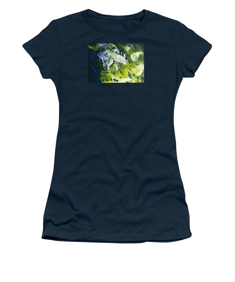 Abstract Women's T-Shirt featuring the painting Now by Louise Adams