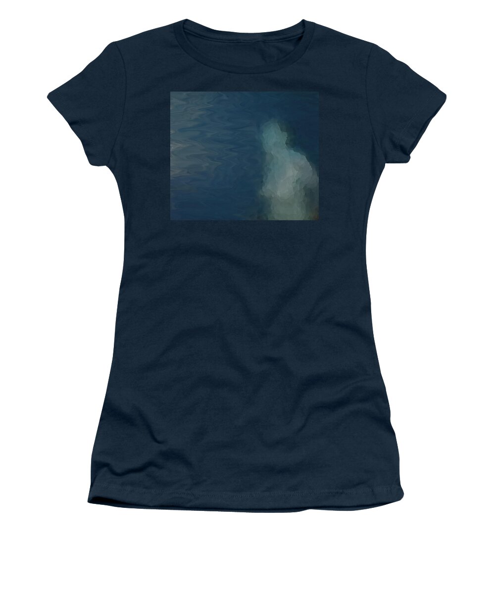 Abstract Women's T-Shirt featuring the digital art Nude Impression 18-3 by Lenore Senior