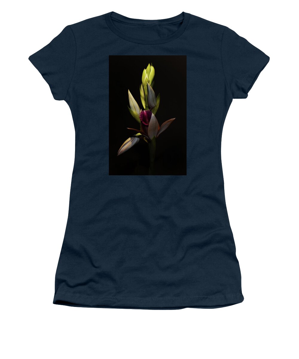 Photograph Women's T-Shirt featuring the photograph Nun's Hood Orchid - Phaius tancarvilleae by Larah McElroy