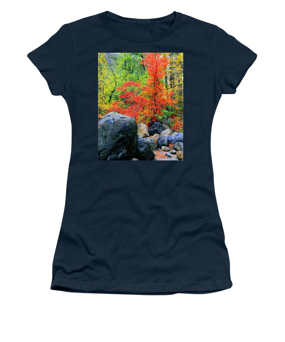 Arizona Women's T-Shirt featuring the photograph Oak Creek Canyon Red by Frank Houck