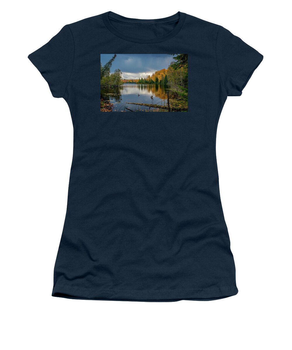Fall Women's T-Shirt featuring the photograph October Storm by Gary McCormick