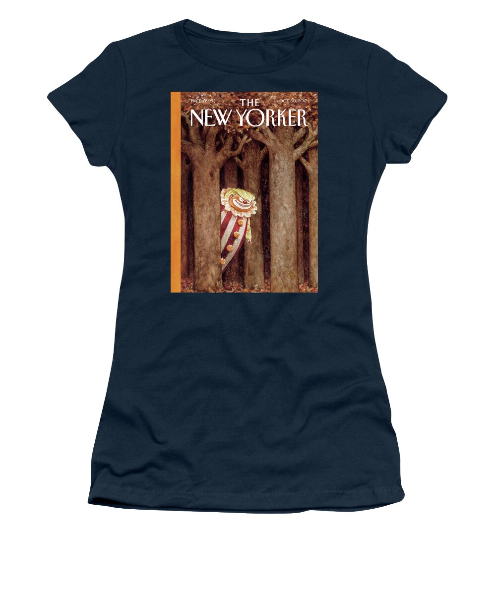 October Surprise Women's T-Shirt featuring the drawing October Surprise by Carter Goodrich