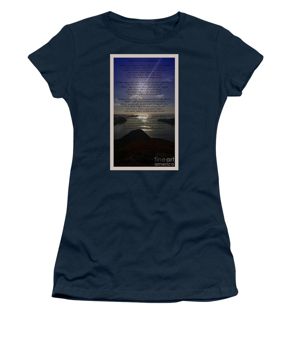 Ode To Newfoundland Women's T-Shirt featuring the photograph Ode to Newfoundland by Barbara A Griffin