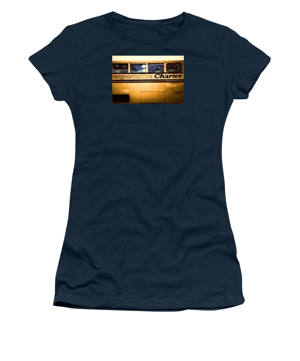  Women's T-Shirt featuring the digital art Off to Work by Cathy Anderson