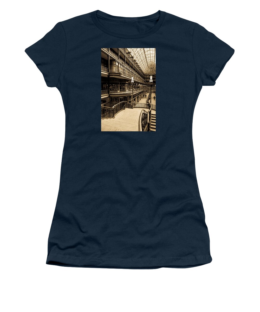Cleveland Women's T-Shirt featuring the photograph Old Arcade by Stewart Helberg
