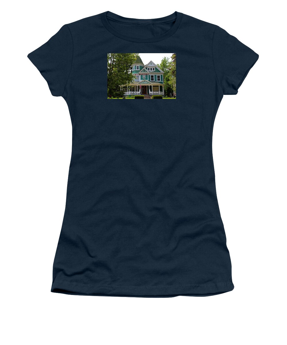 Old West End Women's T-Shirt featuring the photograph Old West End Green 3 by Michiale Schneider