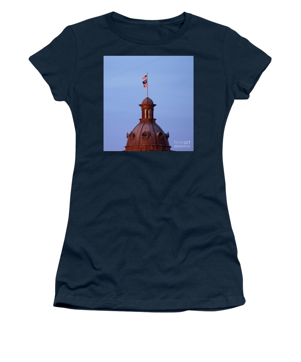 Clemson Women's T-Shirt featuring the photograph On the Dome-4 by Charles Hite