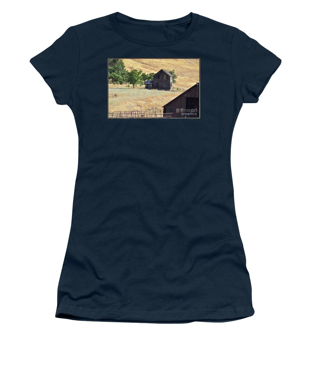 House Women's T-Shirt featuring the photograph Once Upon A Homestead by Debby Pueschel