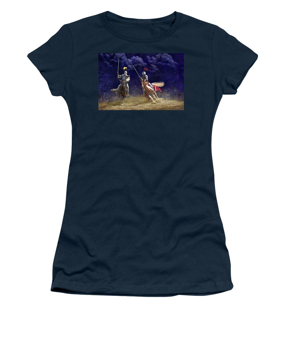 Medieval Women's T-Shirt featuring the digital art Once upon a time by Thanh Thuy Nguyen