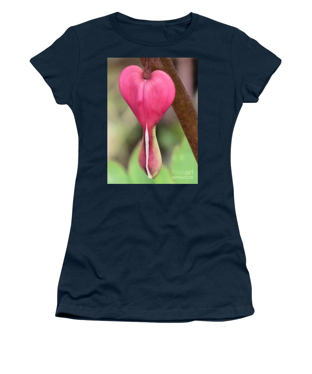Bleeding Heart Women's T-Shirt featuring the photograph One Heart by Janice Drew