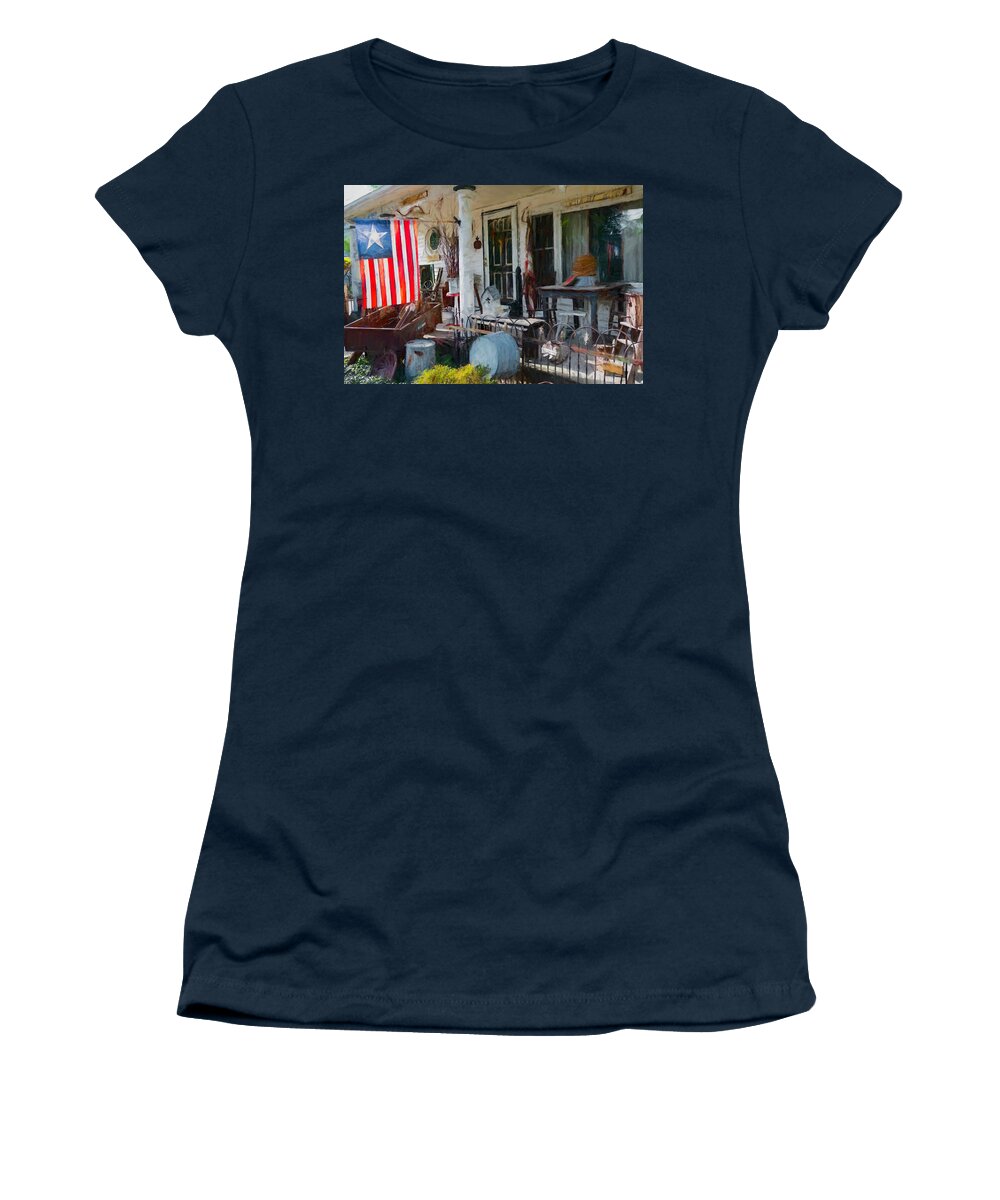 Antiques Women's T-Shirt featuring the digital art One Mans Trash 3 by Barry Wills