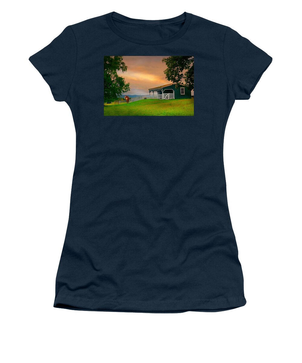 Only In September Women's T-Shirt featuring the photograph Only in September by Diana Angstadt