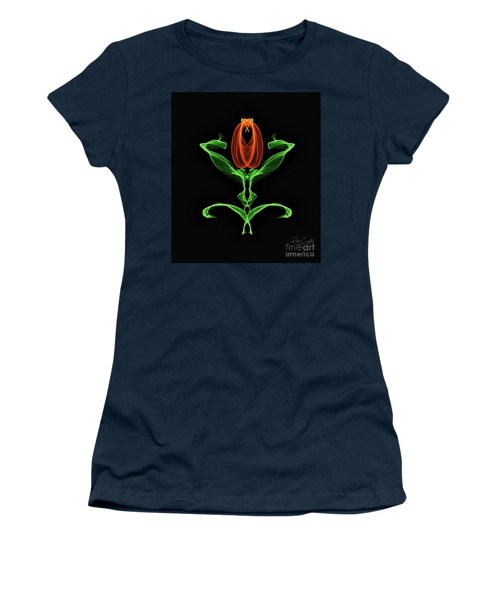 Digital Art Women's T-Shirt featuring the photograph Orange I Pretty by Rene Crystal