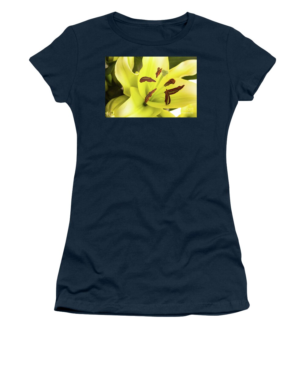 Alive Women's T-Shirt featuring the photograph Oriental Lily Flower by Raul Rodriguez
