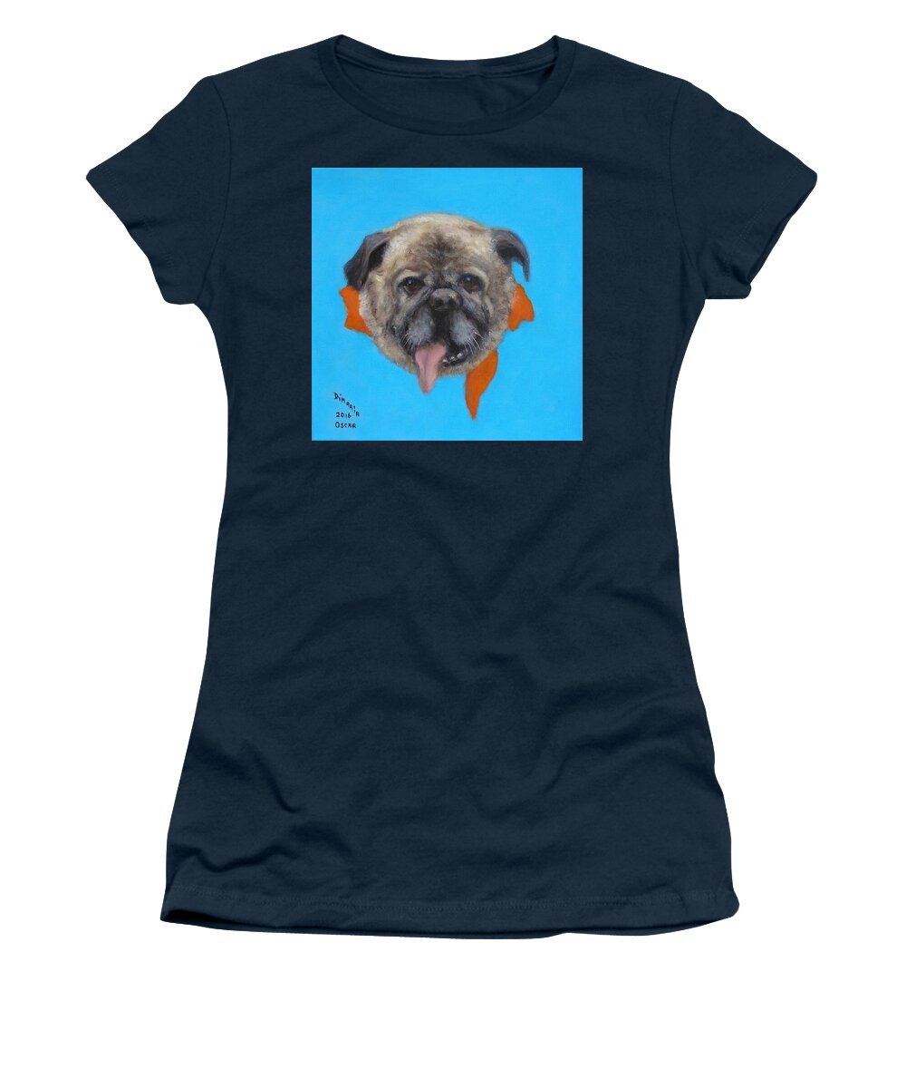 Realism Women's T-Shirt featuring the painting Oscar by Donelli DiMaria