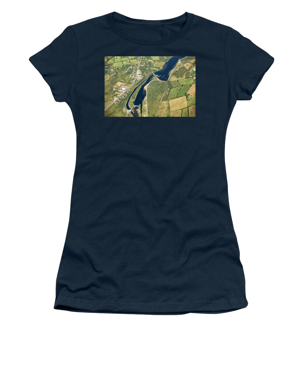 Cessna Women's T-Shirt featuring the photograph Otonabee Locks by Eunice Gibb
