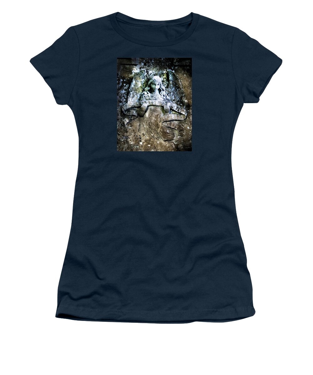 Angel Women's T-Shirt featuring the photograph Our Little Angel Stone Carving by John Harmon