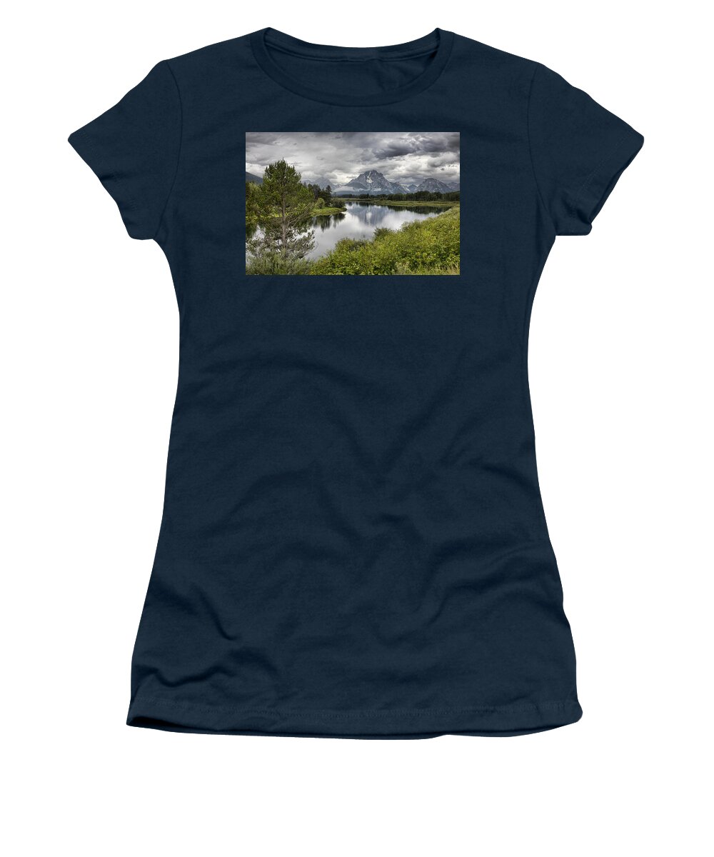 Oxbow Women's T-Shirt featuring the photograph Oxbow Bend by Hugh Smith