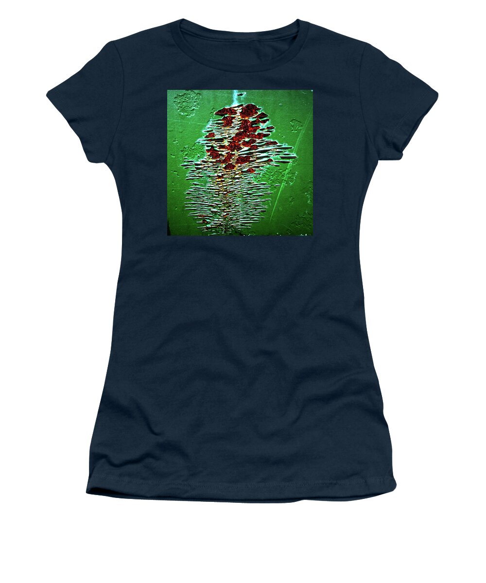 Rust Women's T-Shirt featuring the photograph Oxidation #2984 by Raymond Magnani