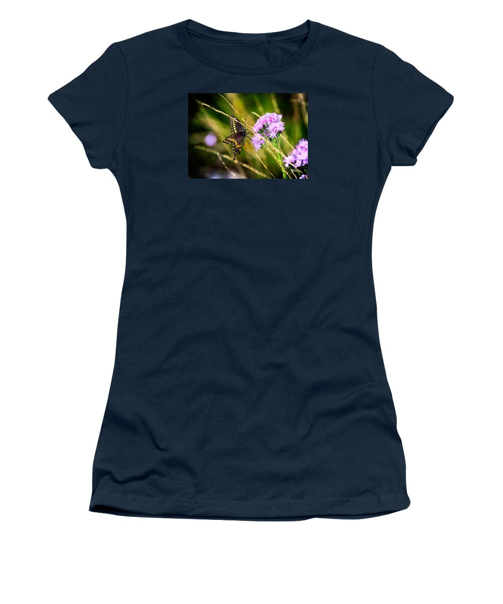 Palamedes Swallowtail Women's T-Shirt featuring the photograph Palamedes Swallowtail by Christopher Perez