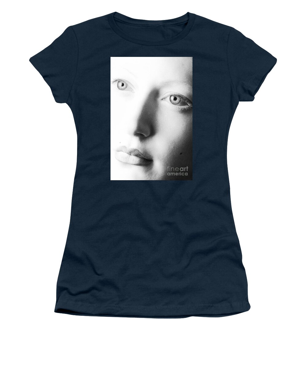Artistic Women's T-Shirt featuring the photograph Pale moonlight by Robert WK Clark