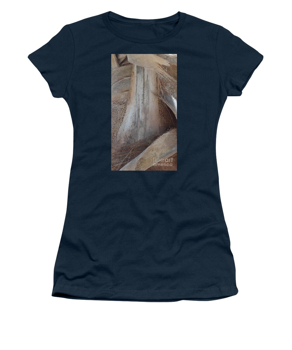 Palm Trunk Pattern Texture Women's T-Shirt featuring the photograph Palm Series 1-1 by J Doyne Miller