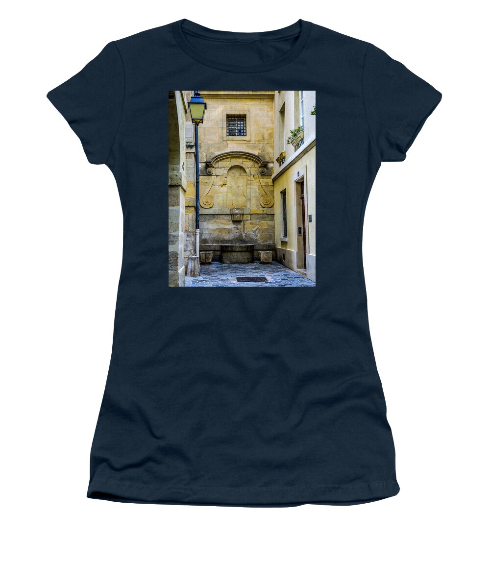 Paris Women's T-Shirt featuring the photograph Paris Corner Le Marais by Sally Ross