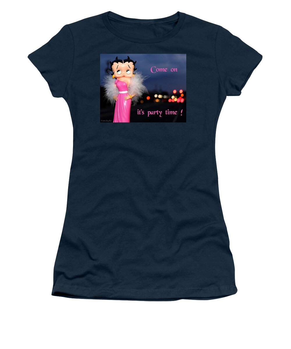 Betty Women's T-Shirt featuring the photograph Party Time by Larry Beat