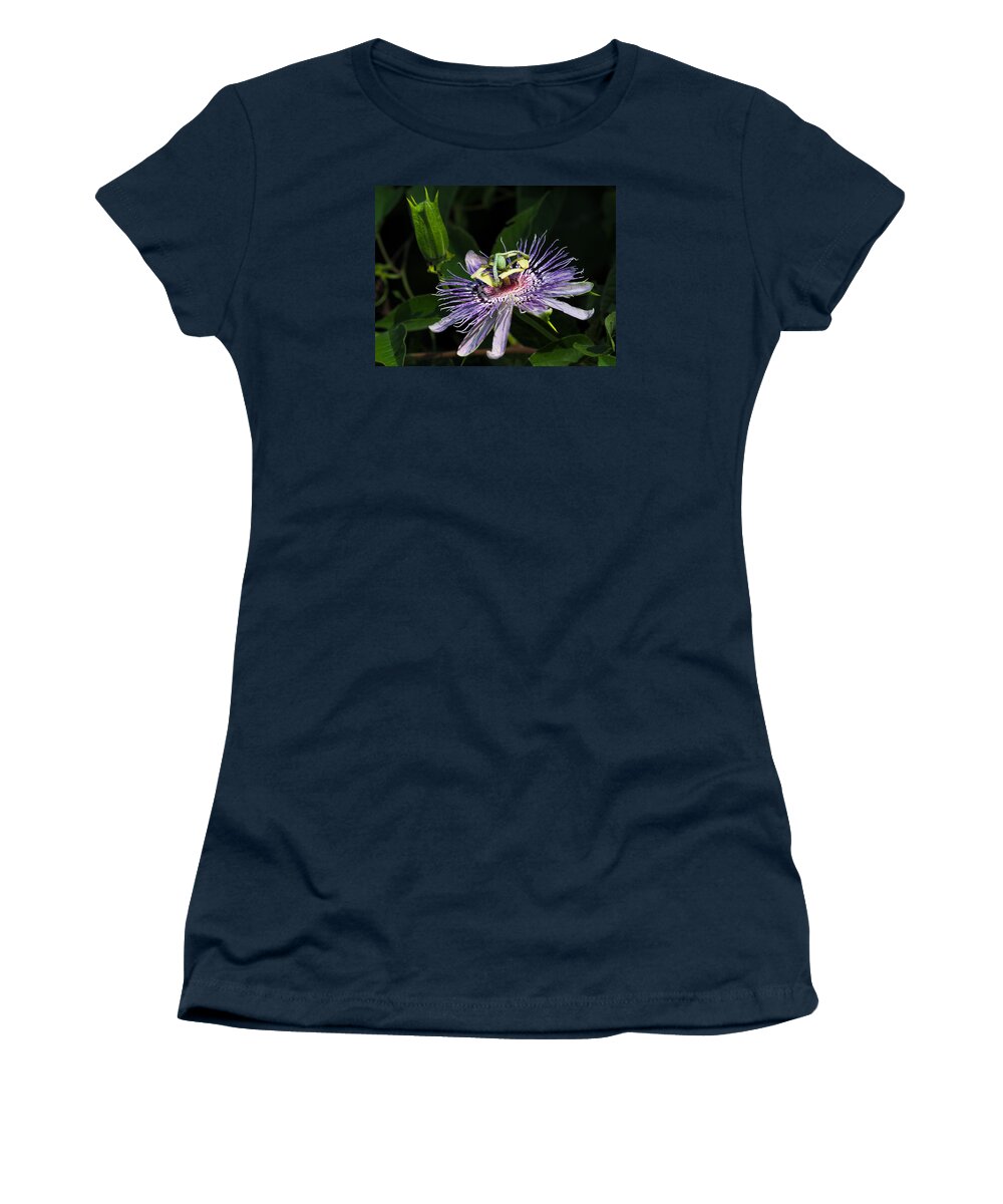 Passion Flower Women's T-Shirt featuring the photograph Passion Flower by Paula Ponath