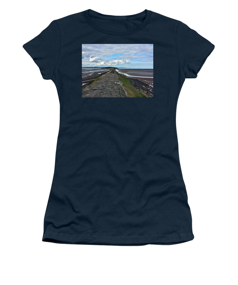 Cramond Island Women's T-Shirt featuring the photograph Path to Cramond Island by William Slider