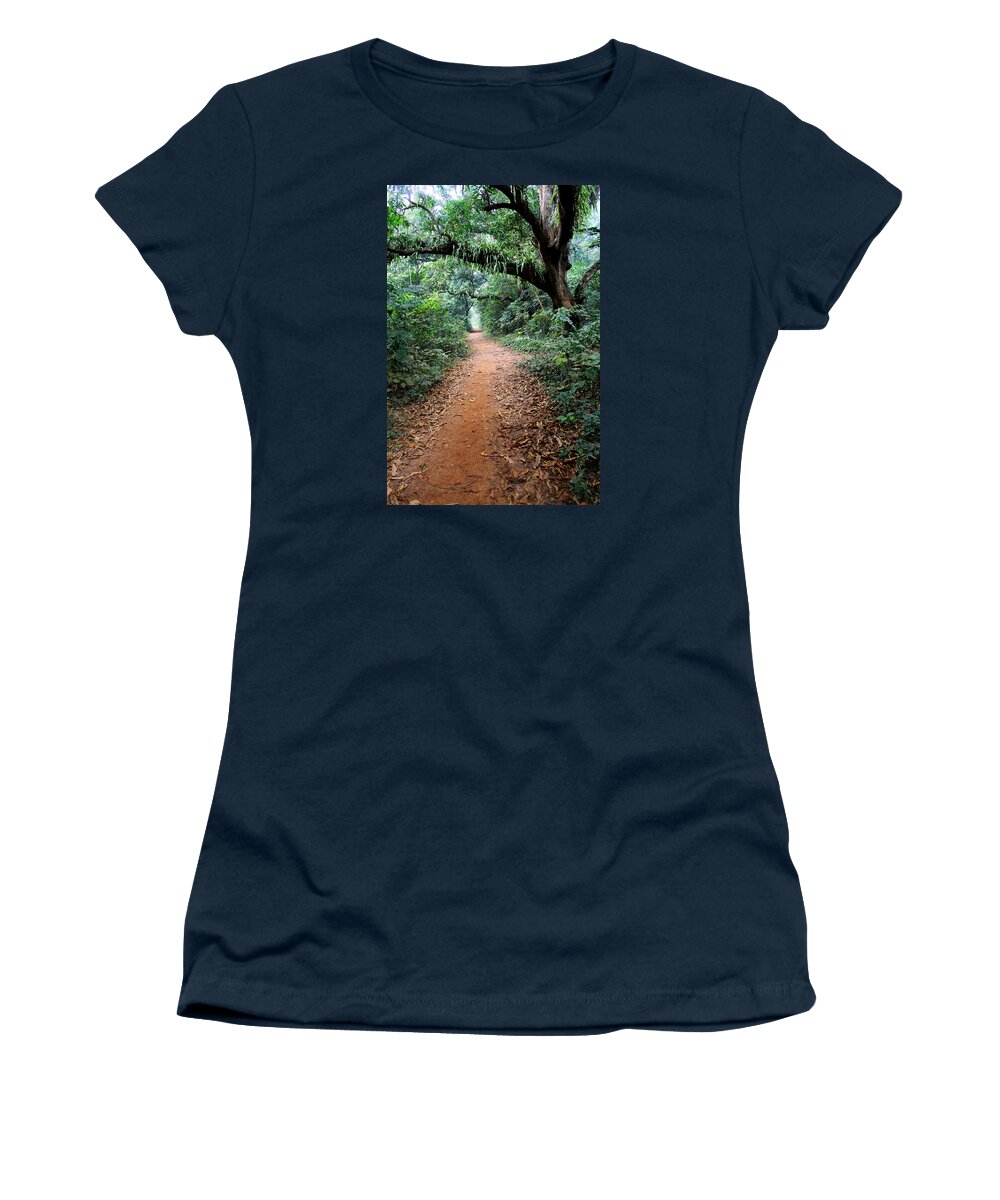 Landscape Women's T-Shirt featuring the photograph Path way. by Arijit Bose