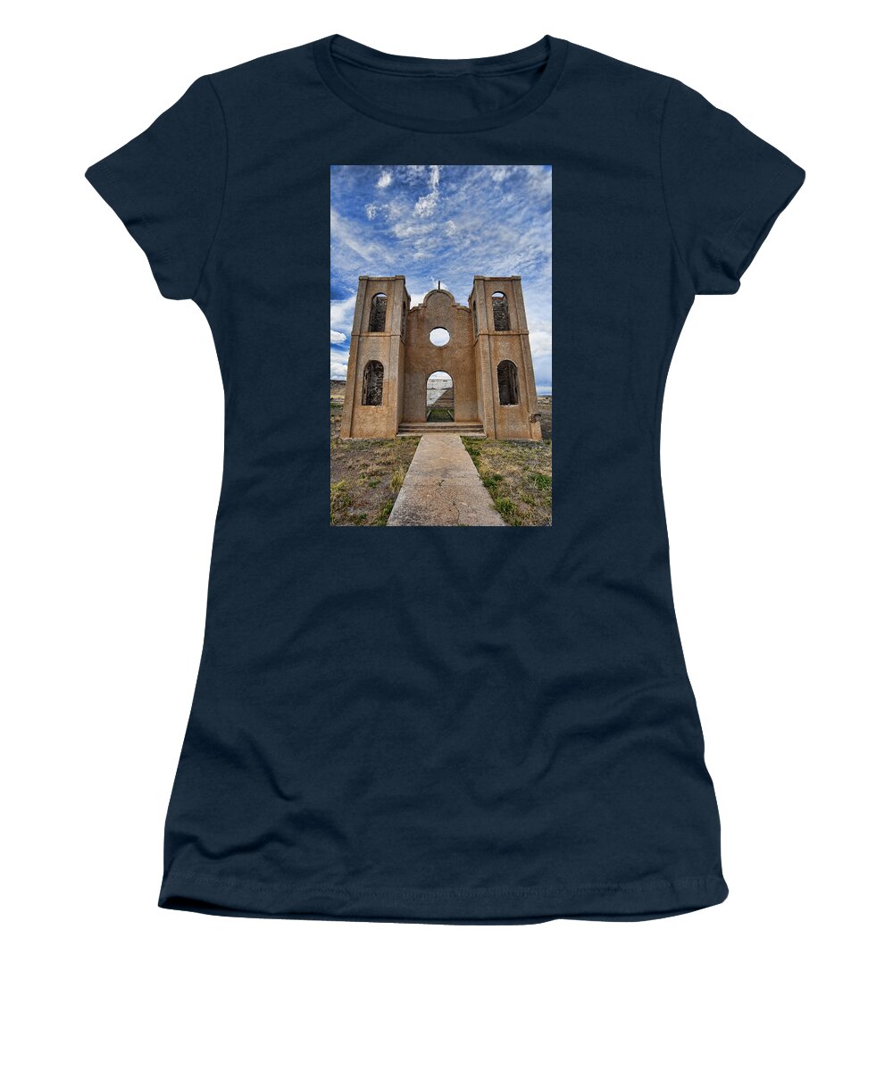 Church Women's T-Shirt featuring the photograph Pathway To Forgotten Dreams by Ron Weathers