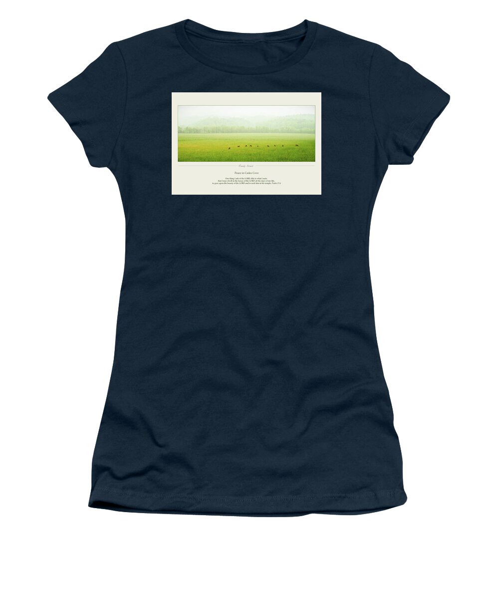 Peace Women's T-Shirt featuring the photograph Peace In Cades Cove by Randall Evans