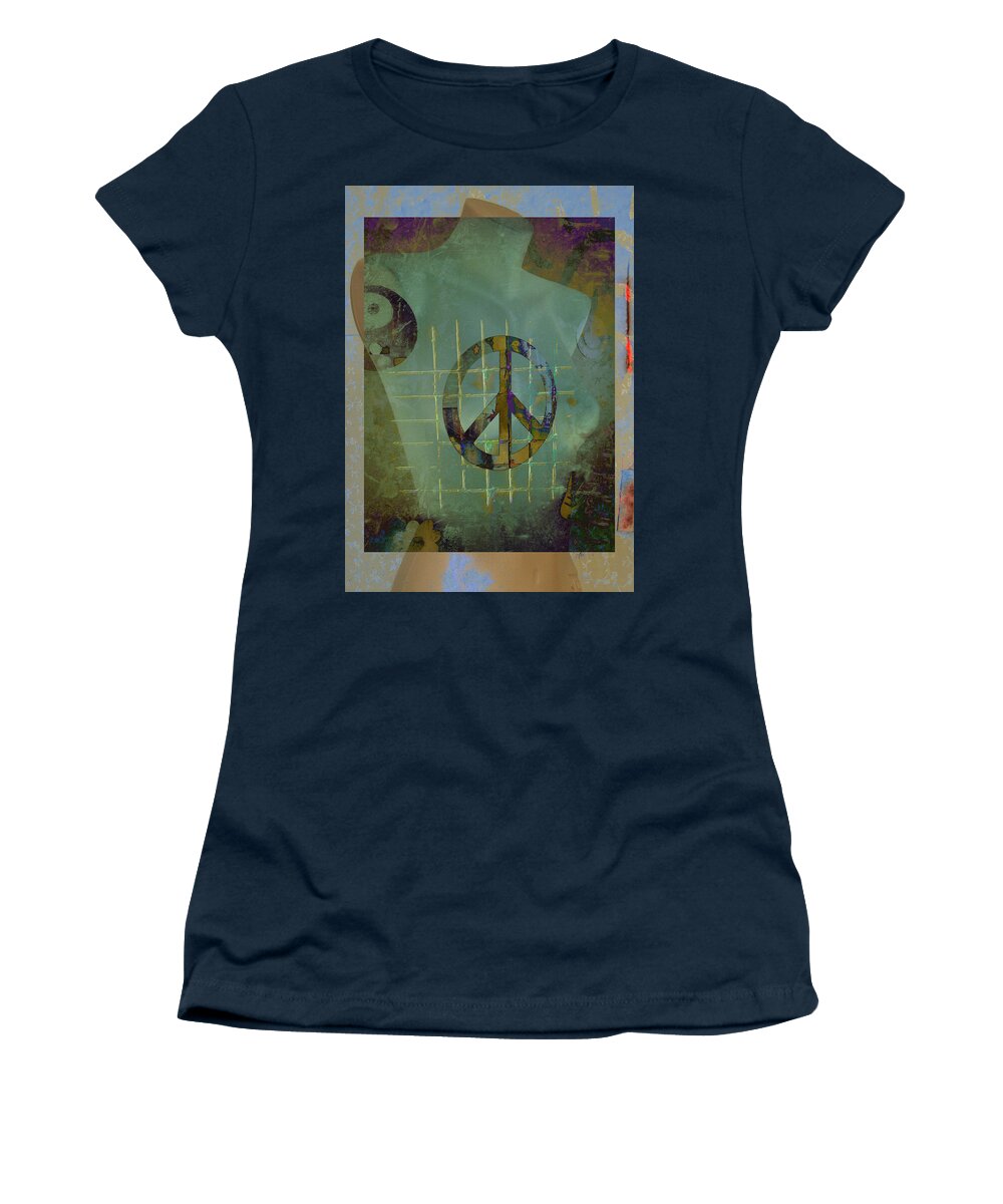 Abstract Women's T-Shirt featuring the photograph Peace in Heart by J C