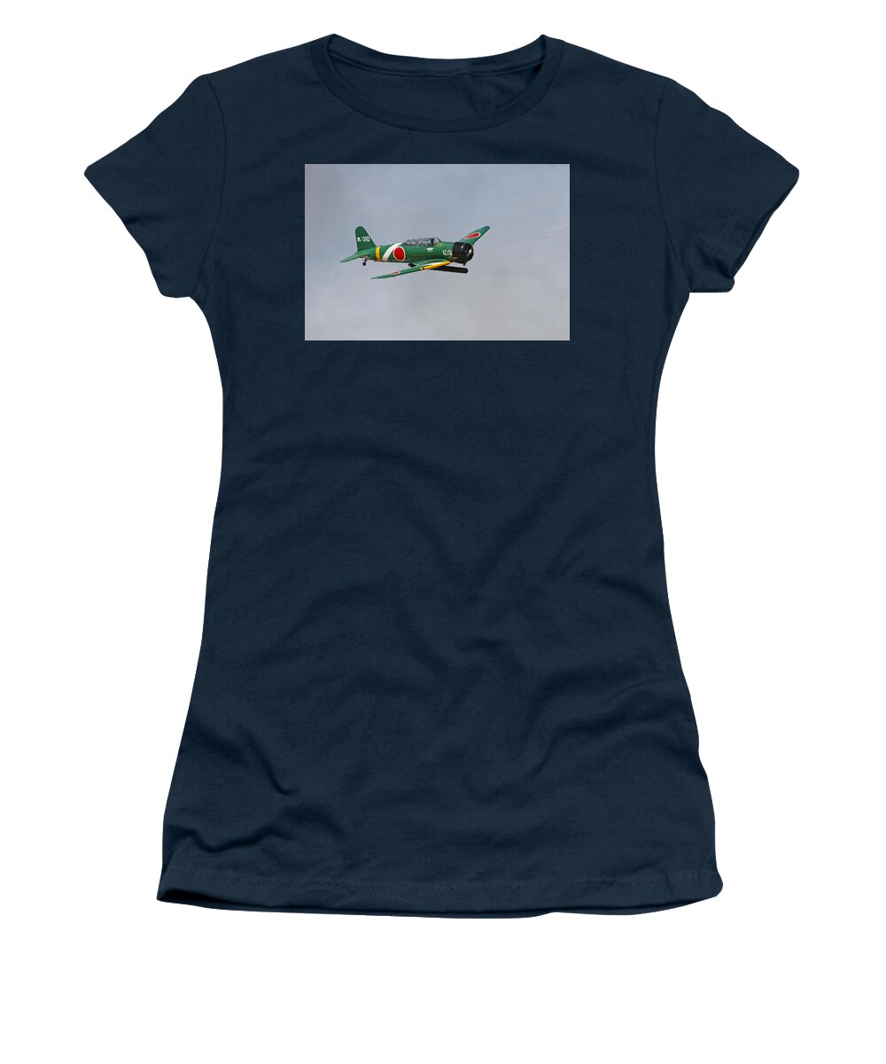 Nakajima B5n Kate Women's T-Shirt featuring the photograph Pearl Harbor Memories by Shoal Hollingsworth