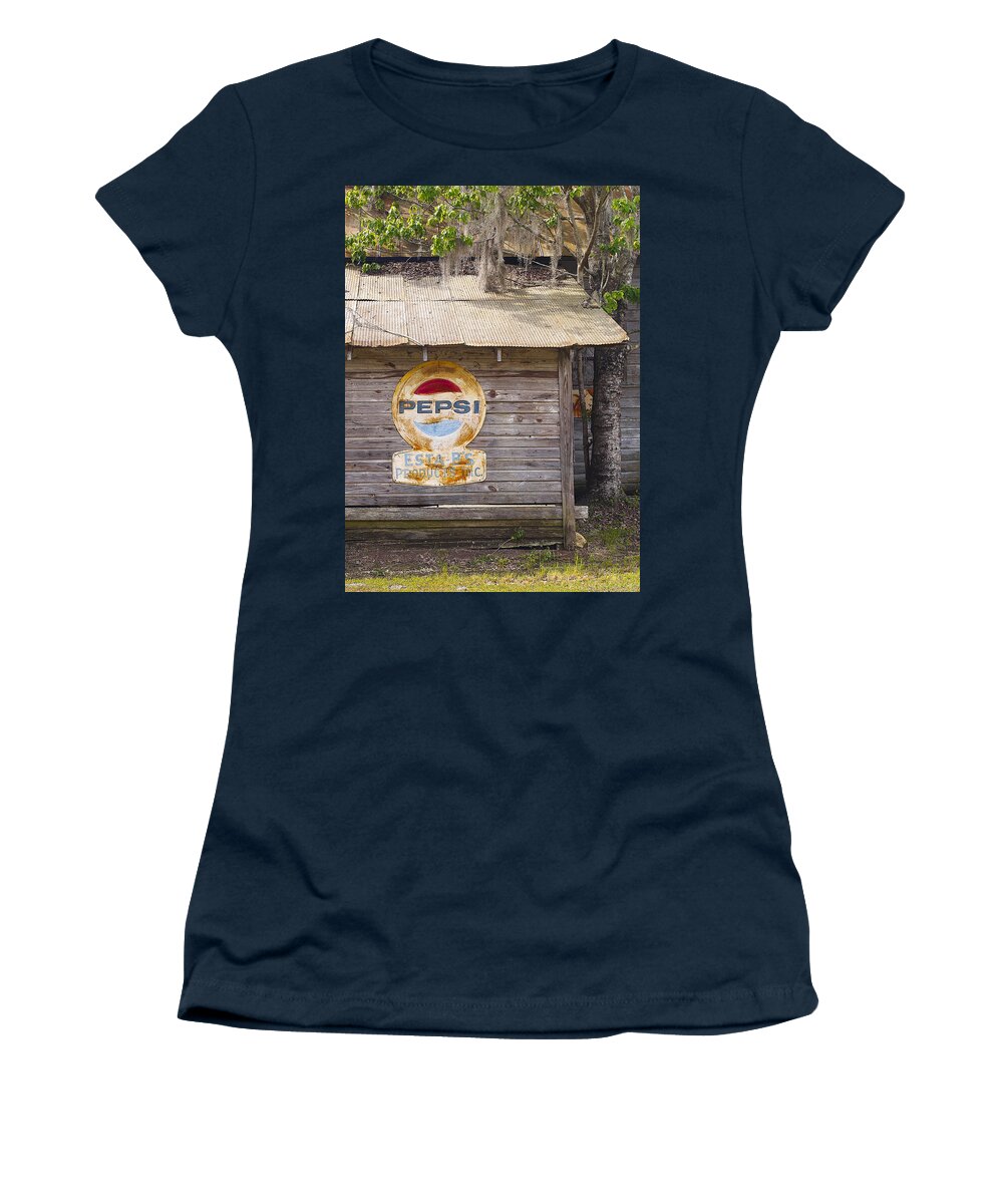 Fl Women's T-Shirt featuring the photograph Pepsi Sign by Bill Chambers