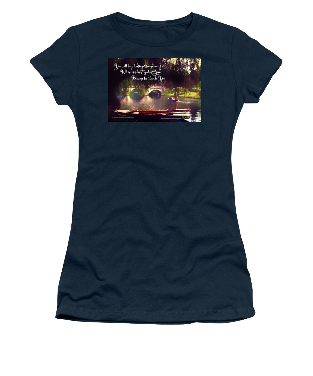 Peace Women's T-Shirt featuring the digital art Perfect Peace by Barry Wills