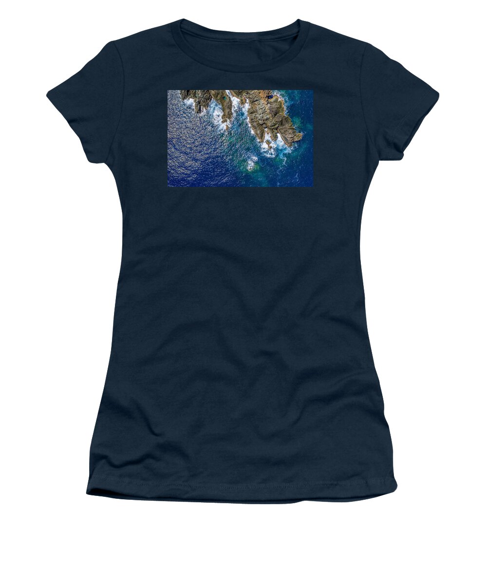 Sea Women's T-Shirt featuring the photograph Peterborg Point by Gary Felton